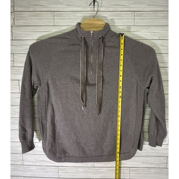 Repeat Women's Cashmere Blend Lilac/Gray Sweater‎ With Drawstring Sz EU 42 US Lg - Picture 9 of 9